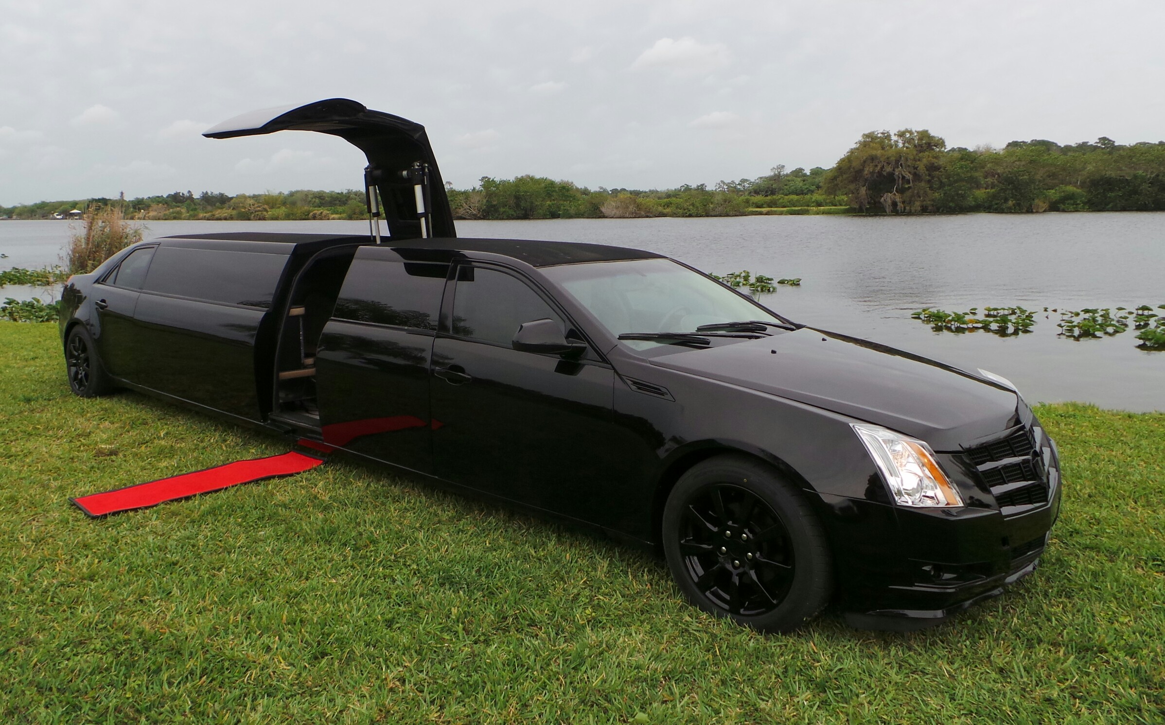 Black Knight Cadillac Stretch Limo Florida