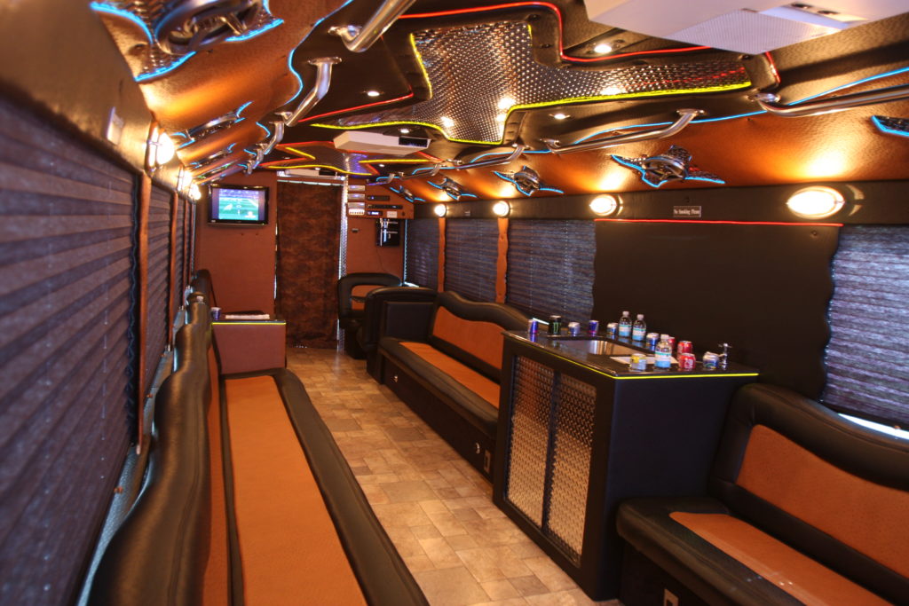 Extreme Party Bus Interior Florida