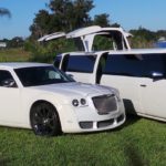 White Bentley and Range Rover Florida
