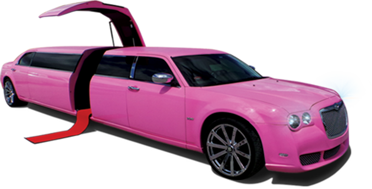 Large Pink Bentley Limo Florida